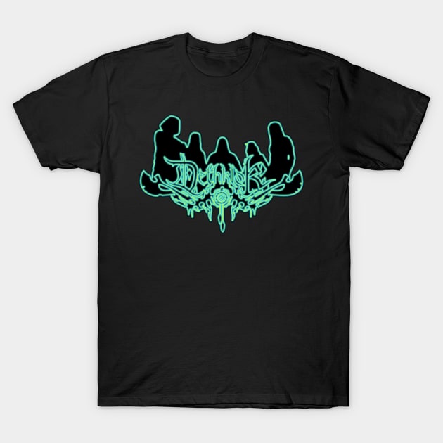 Poison Mist Neon Sign Dethklok Logo T-Shirt by gkillerb